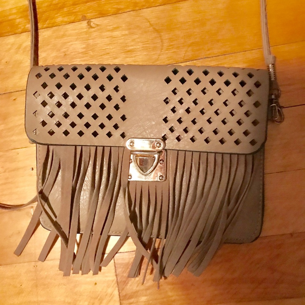 Brown cross body purse